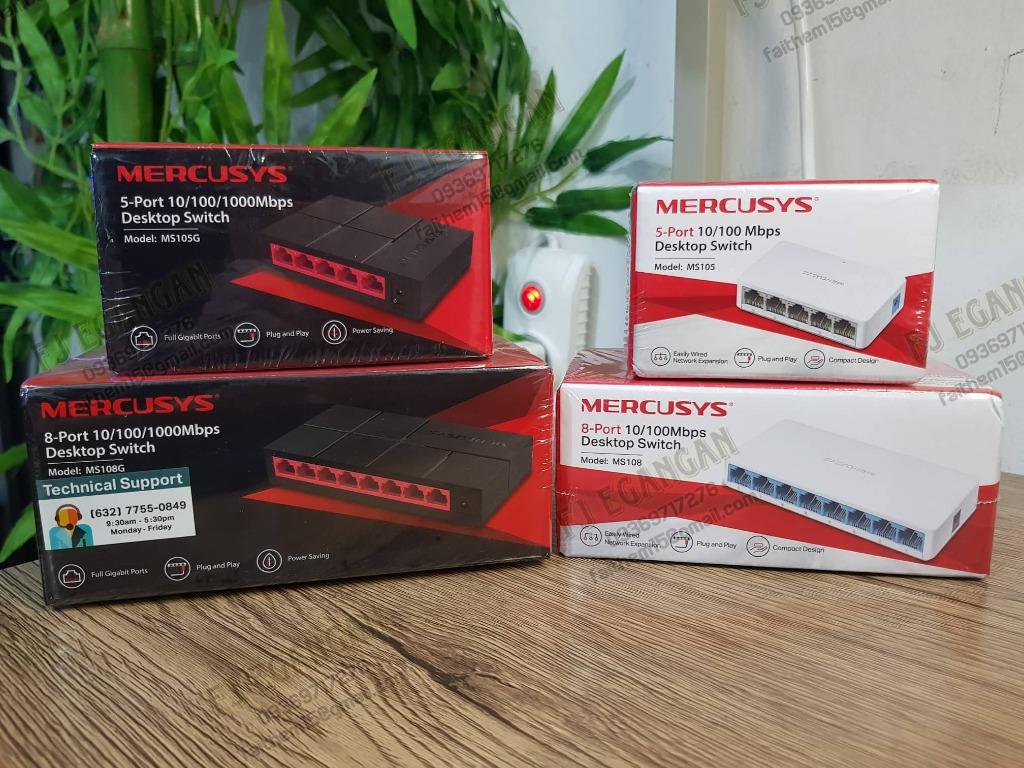 Mercusys Network Switch Hub 5port & 8port Switch Hub, Computers