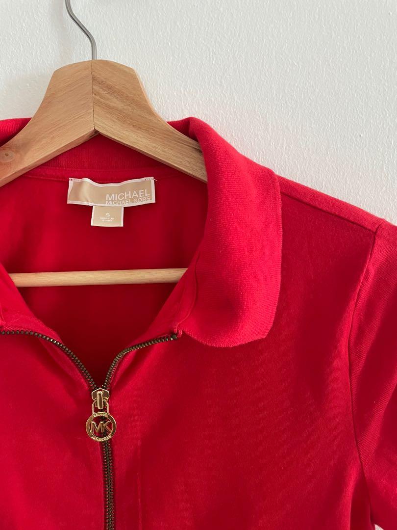 Michael kors zipper blouse best sale