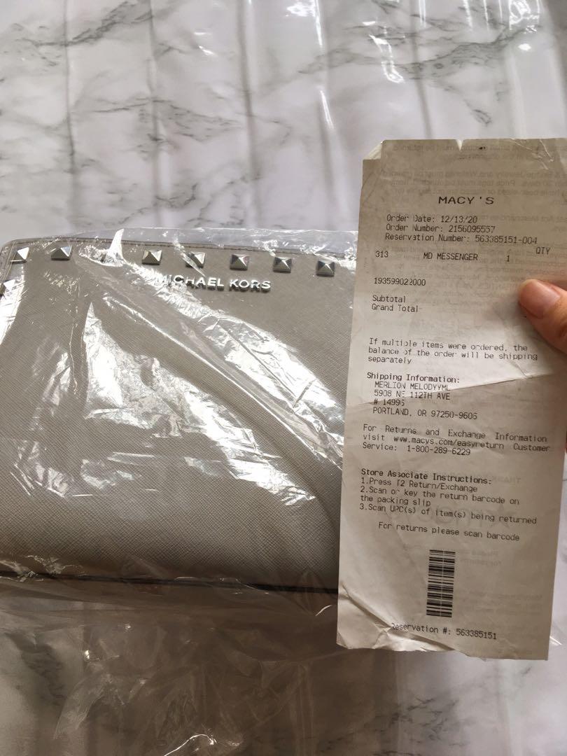 Michael Kors cross body women MK handbag SELMA MEDIUM STUDDED ...