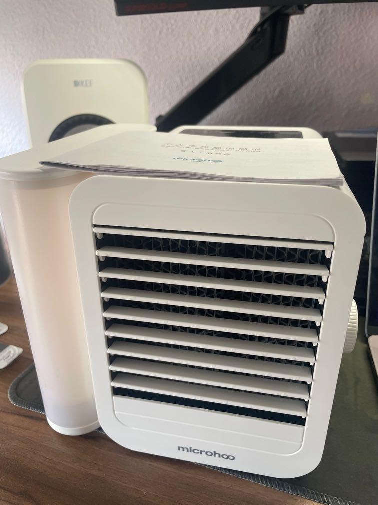 microhoo personal aircon fan, Furniture & Home Living, Lighting & Fans ...