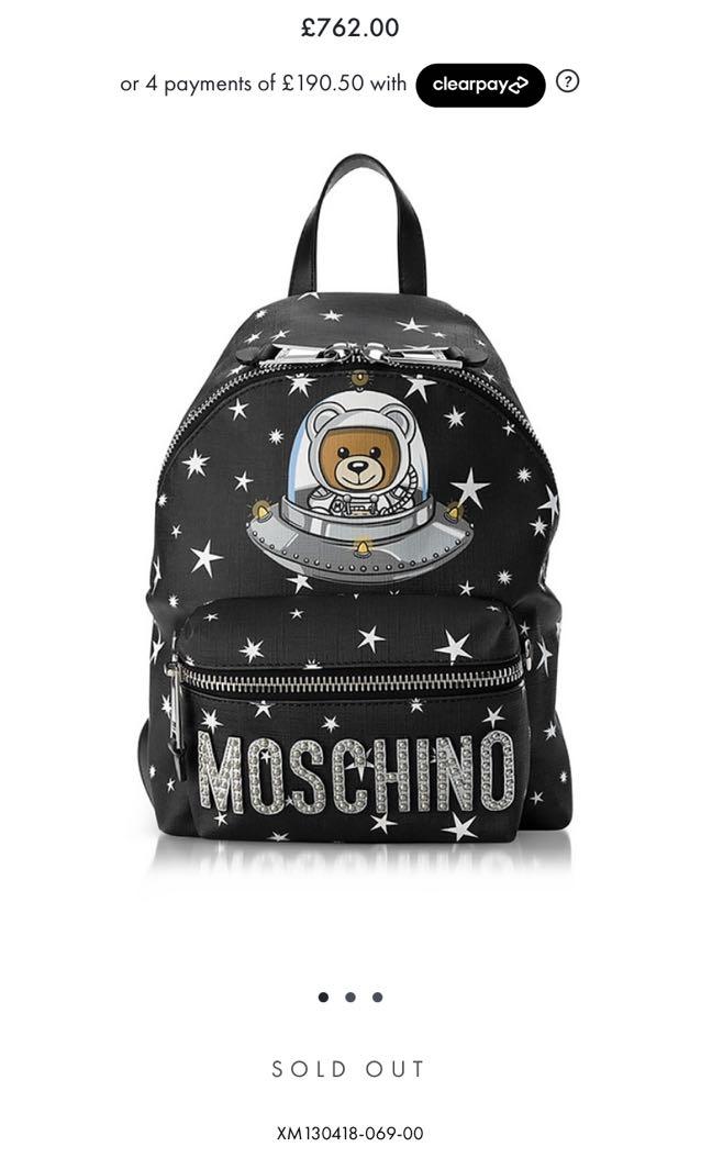 Moschino teddy backpack hotsell