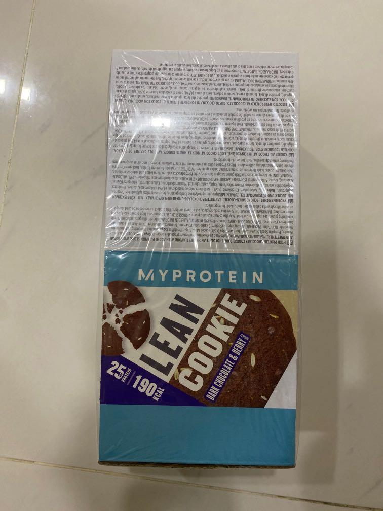 MyProtein Lean Cookie and Protein Bar, Health & Nutrition, Health