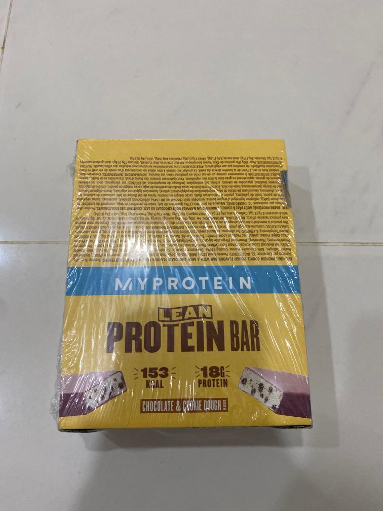 MyProtein Lean Cookie and Protein Bar, Health & Nutrition, Health