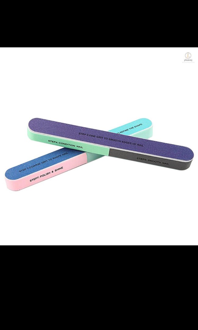 Nail Files Nail Buffers Block 7 Professional Steps Buffing Polishing