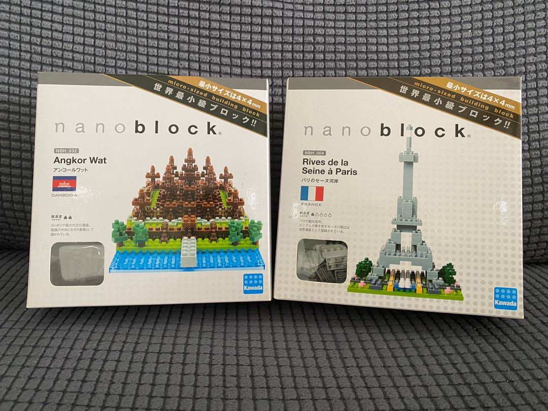 Nano Block - Angkor Wat & Rives de la Seine a Paris, Hobbies & Toys ...