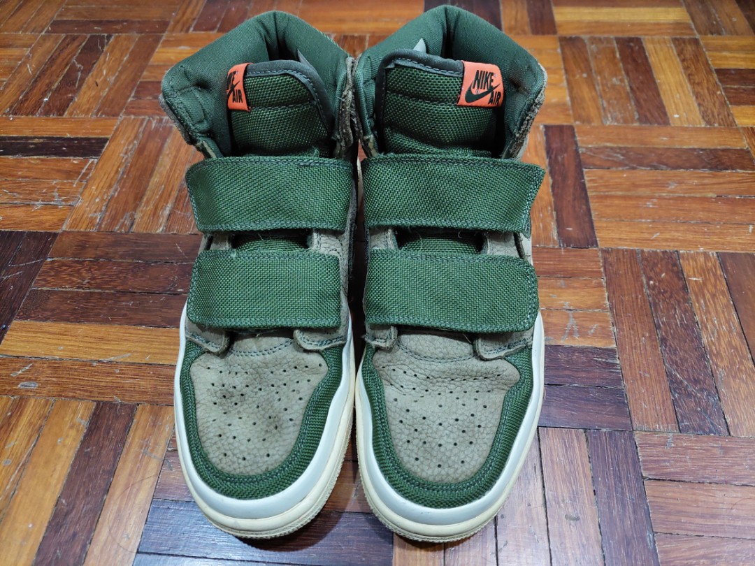 Nike Air Jordan 1 Retro High Double Strap Olive Canvas Womens Men s Fashion Footwear Sneakers on Carousell
