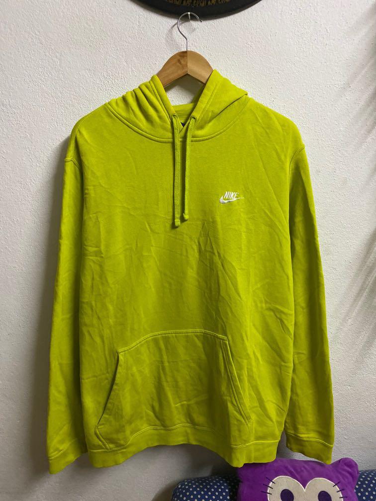 Bright yellow nike hoodie shop