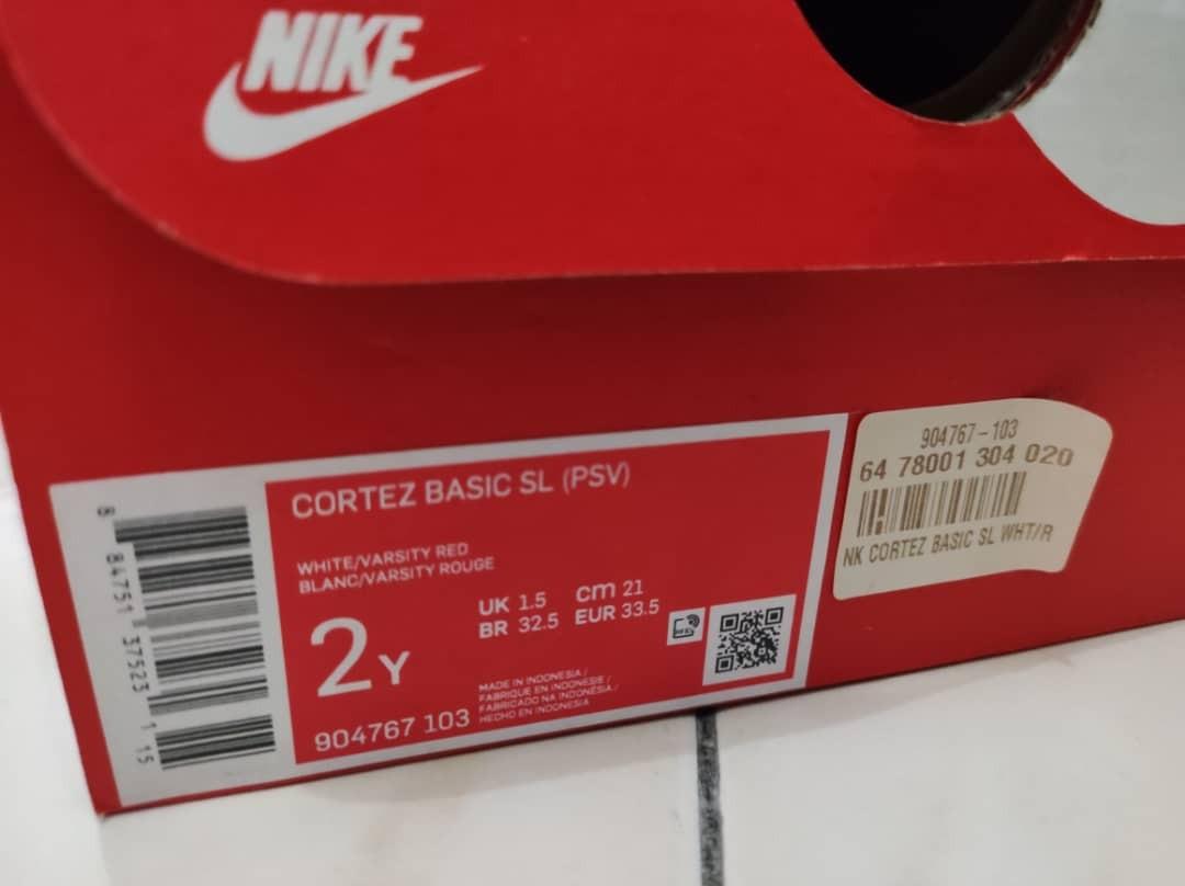 Nike Cortez Basic (Category: Babies & Kids Fashion) located in Klang. Submitted by disha.86 (Listing ID 1172064652, Image 1). Description: .