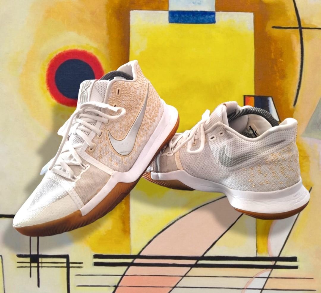 NIKE ZOOM KYRIE 3 WHITE ORIGINAL 852396 103 sepatu second branded
