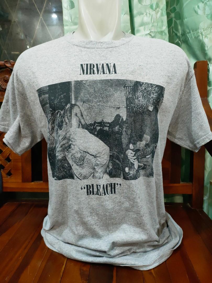Nirvana Bleach t-shirt, Men's Fashion, Tops & Sets, Tshirts & Polo Shirts  on Carousell