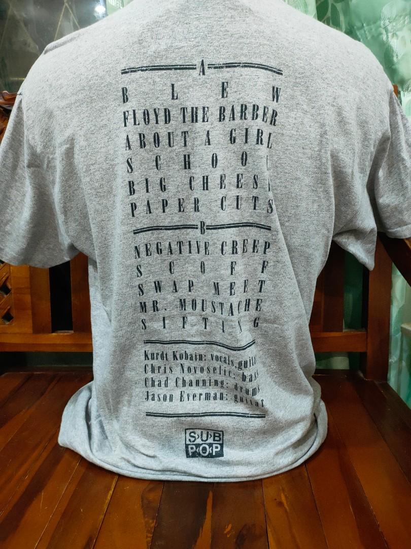 Nirvana Bleach t-shirt, Men's Fashion, Tops & Sets, Tshirts & Polo Shirts  on Carousell