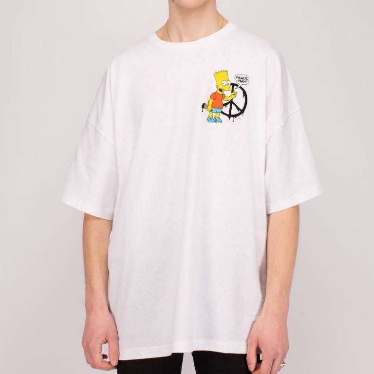 OFF-WHITE Oversized Bart T-shirt White