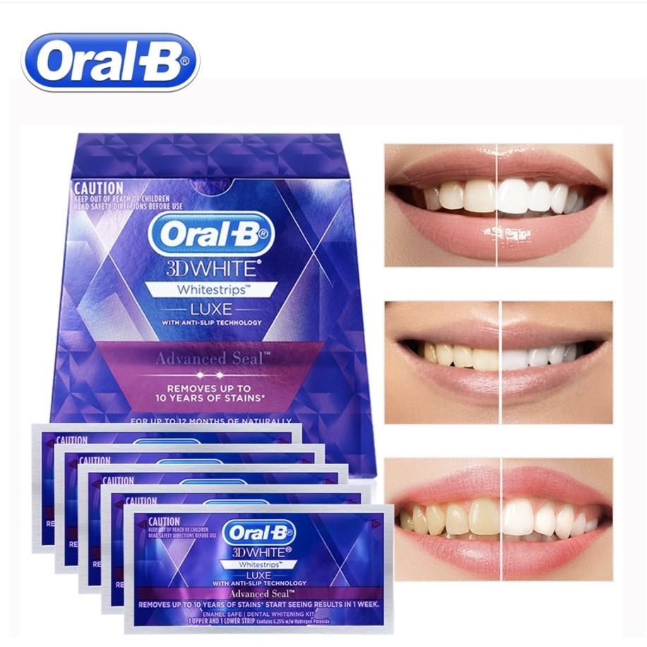 ORAL B 3D White Teeth Whitening Strips, Beauty & Personal Care, Oral