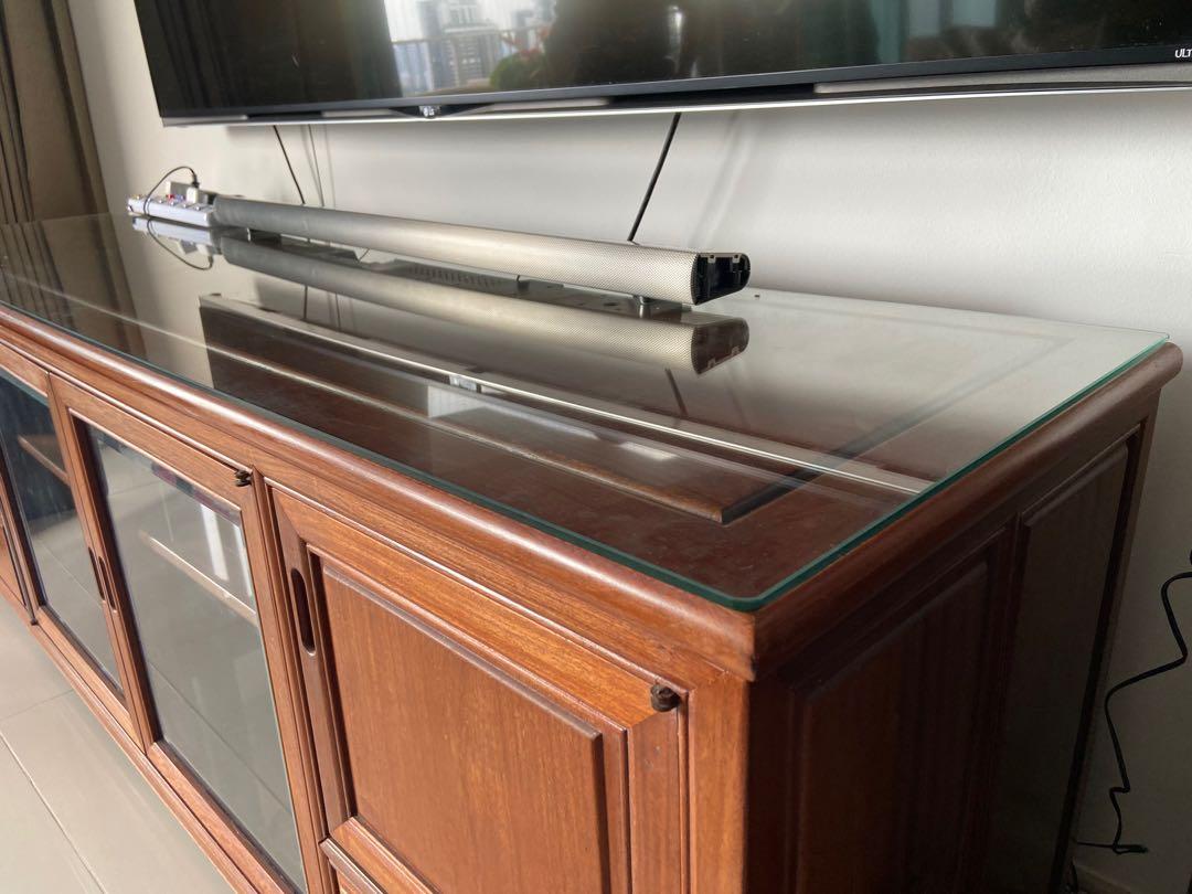 Oriental TV console (Red Sandalwood), Furniture & Home Living, Furniture, TV Consoles on Carousell