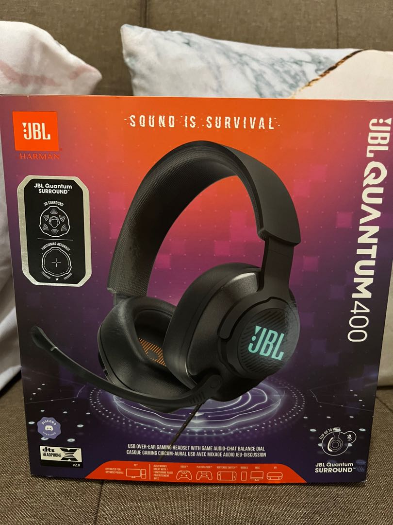JBL Quantum 400 (with receipt & warranty), Audio, Headphones & Headsets