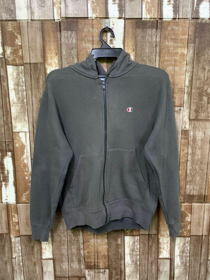 Champion embroidered sweater jacket hot sale