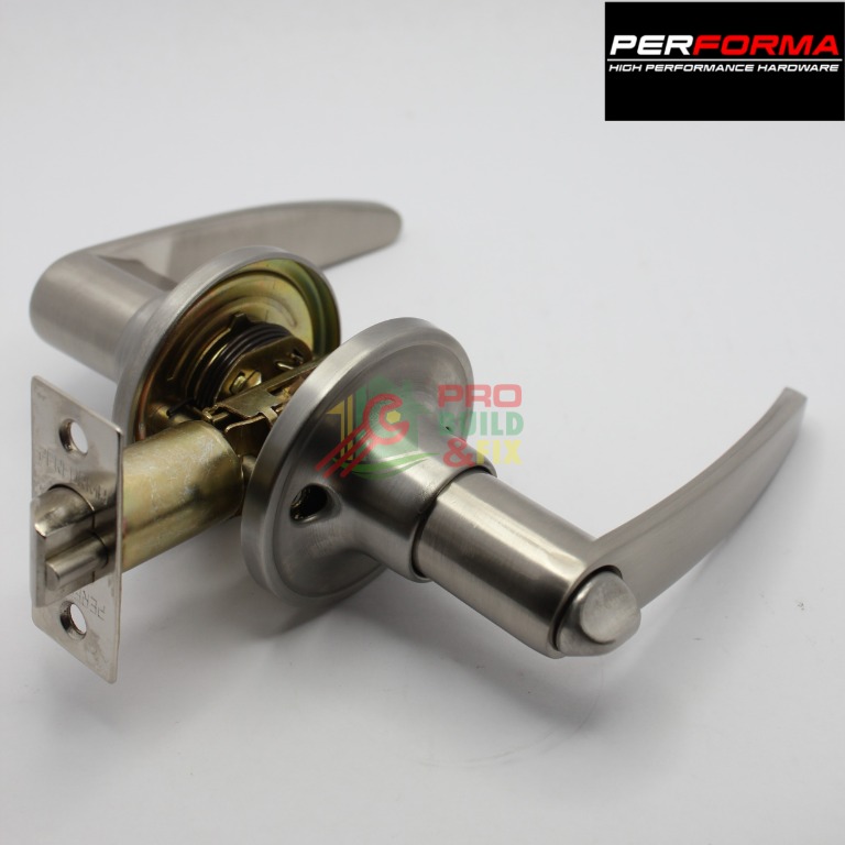 PERFORMA Tubular Lever Lock Stainless Nickel P6400 SN Heavy Duty Door