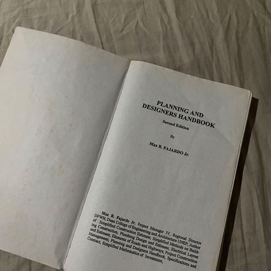 Planning and Designers Handbook Second Edition by Max B. Fajardo Jr