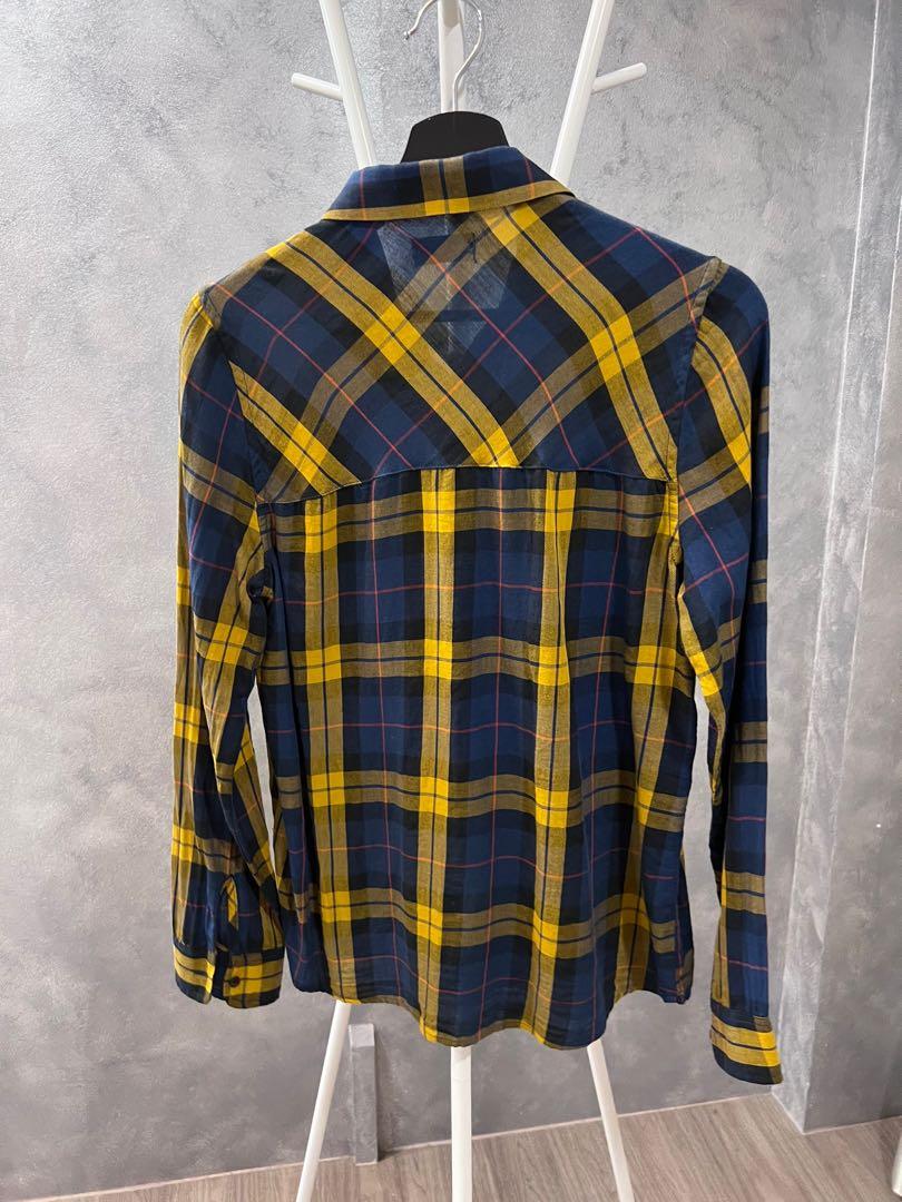 Pull & Bear Flannel Shirt, Men's Fashion, Tops & Sets, Formal Shirts on