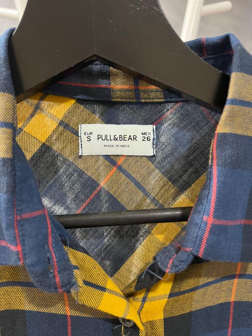 Pull & Bear Flannel Shirt, Men's Fashion, Tops & Sets, Formal Shirts on