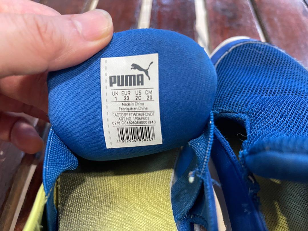 Puma kids shoe size UK 1 US 1.5