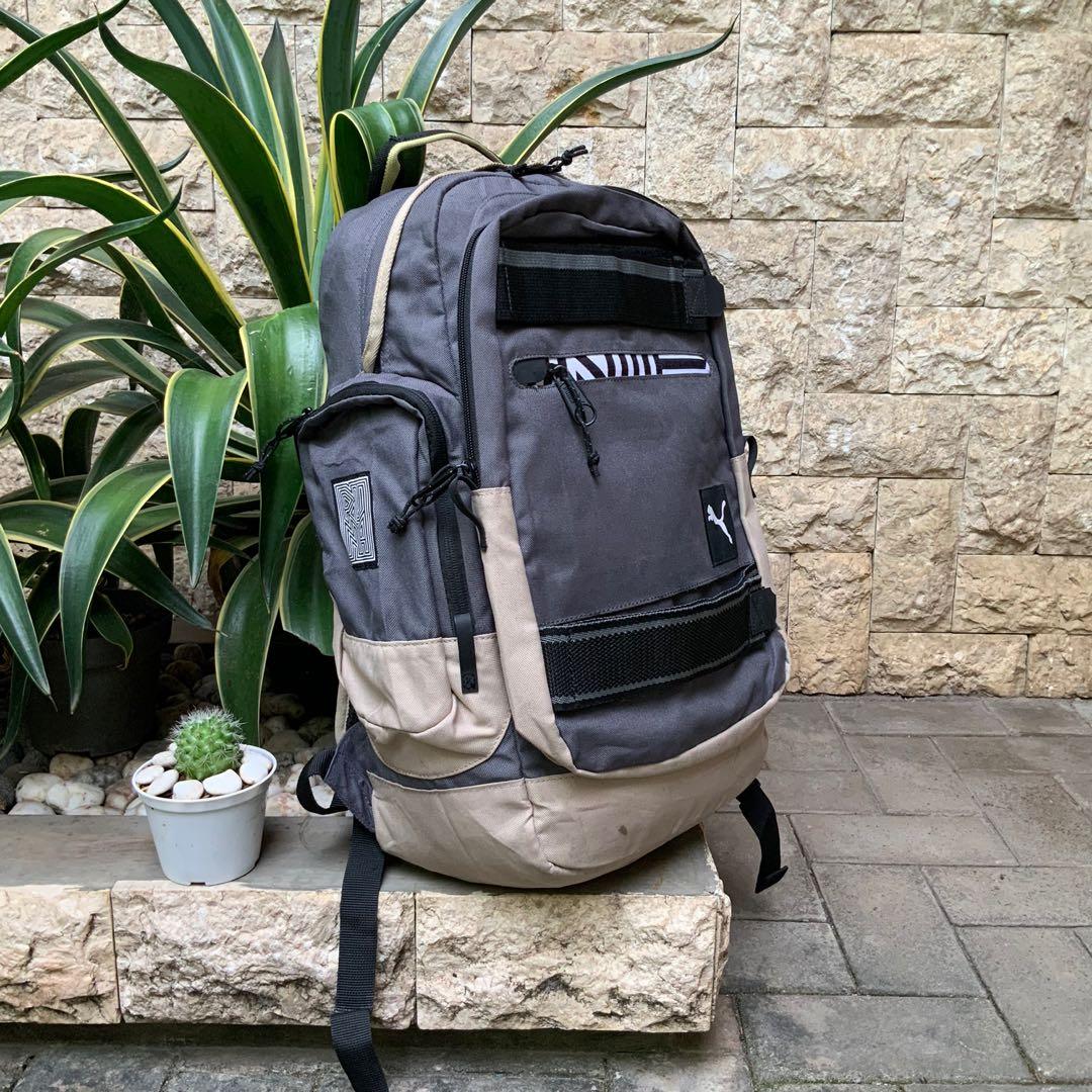 PUMA SKATE DECK BACKPACK GREY, Fesyen 