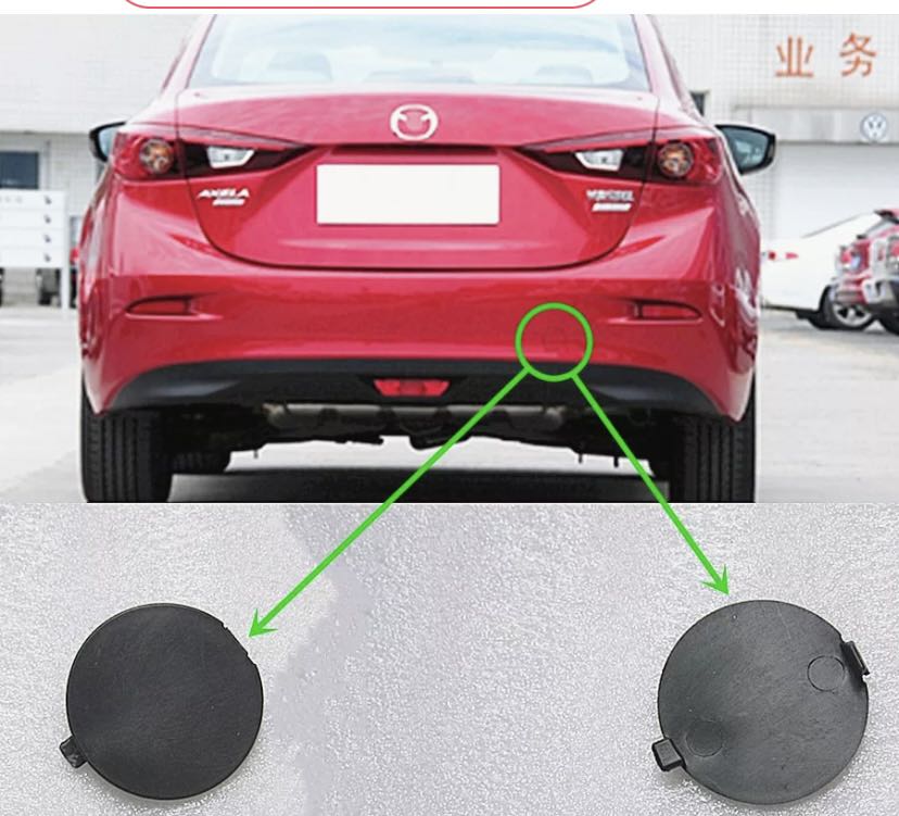 Mazda 3 rear bumper shop tow hook cover