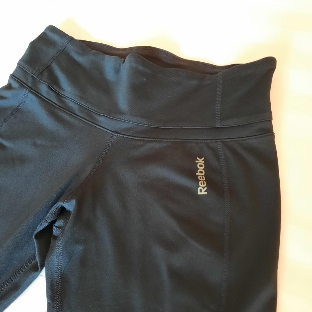 Reebok Skinny Capri navy gym legging (celana olahraga biru panjang lutut  3/4) (new/no tag)