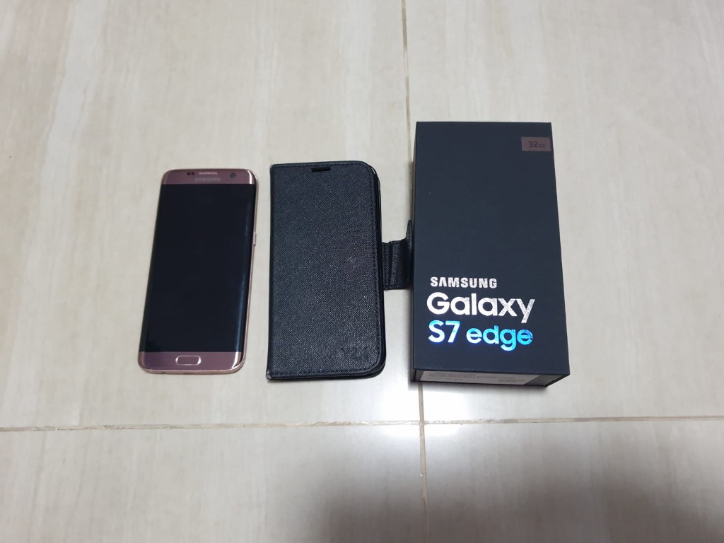 Samsung galaxy s7 edge pink goled