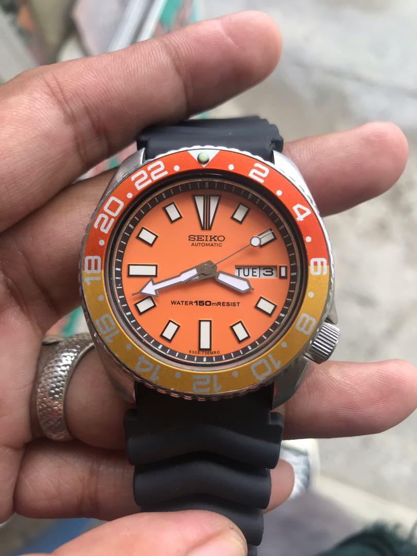 Seiko Diver's Slim Turtle Orange Mod, Men's Fashion, Watches & Accessories,  Watches on Carousell