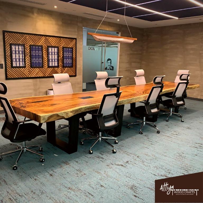 Solid Wood Boardroom Conference Table (Prices Vary), Furniture & Home