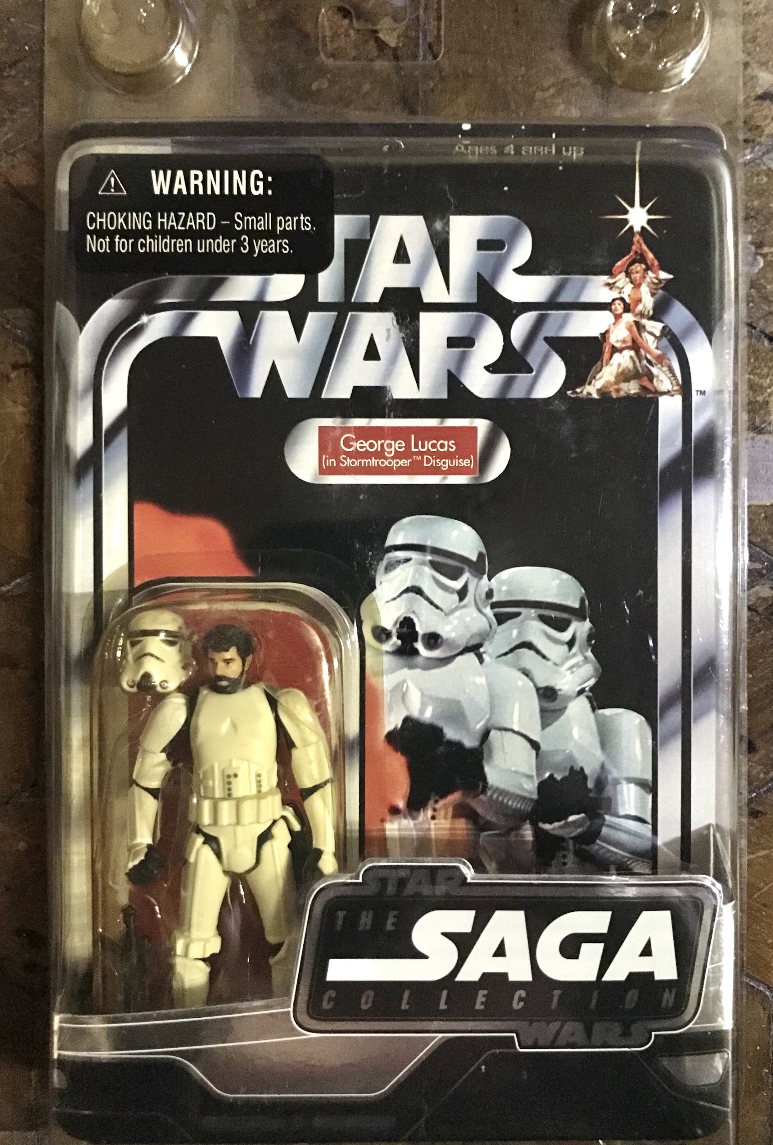 STAR WARS GEORGE LUCAS IN STORMTROOPER DISGUISE 3.75" SAGA COLLECTION LEGACY 