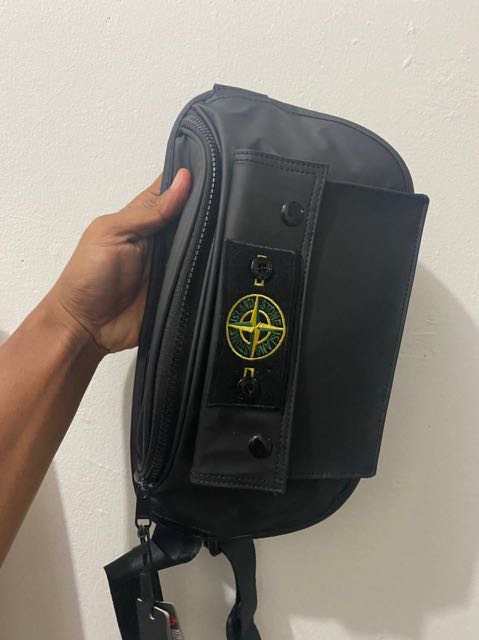 STONE ISLAND WAIST BAG Men s Fashion Bags Sling Bags on Carousell