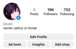 SUPER RUSH! instagram account for sale