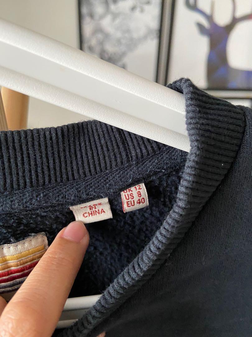 Superdry raven sales panelled crew