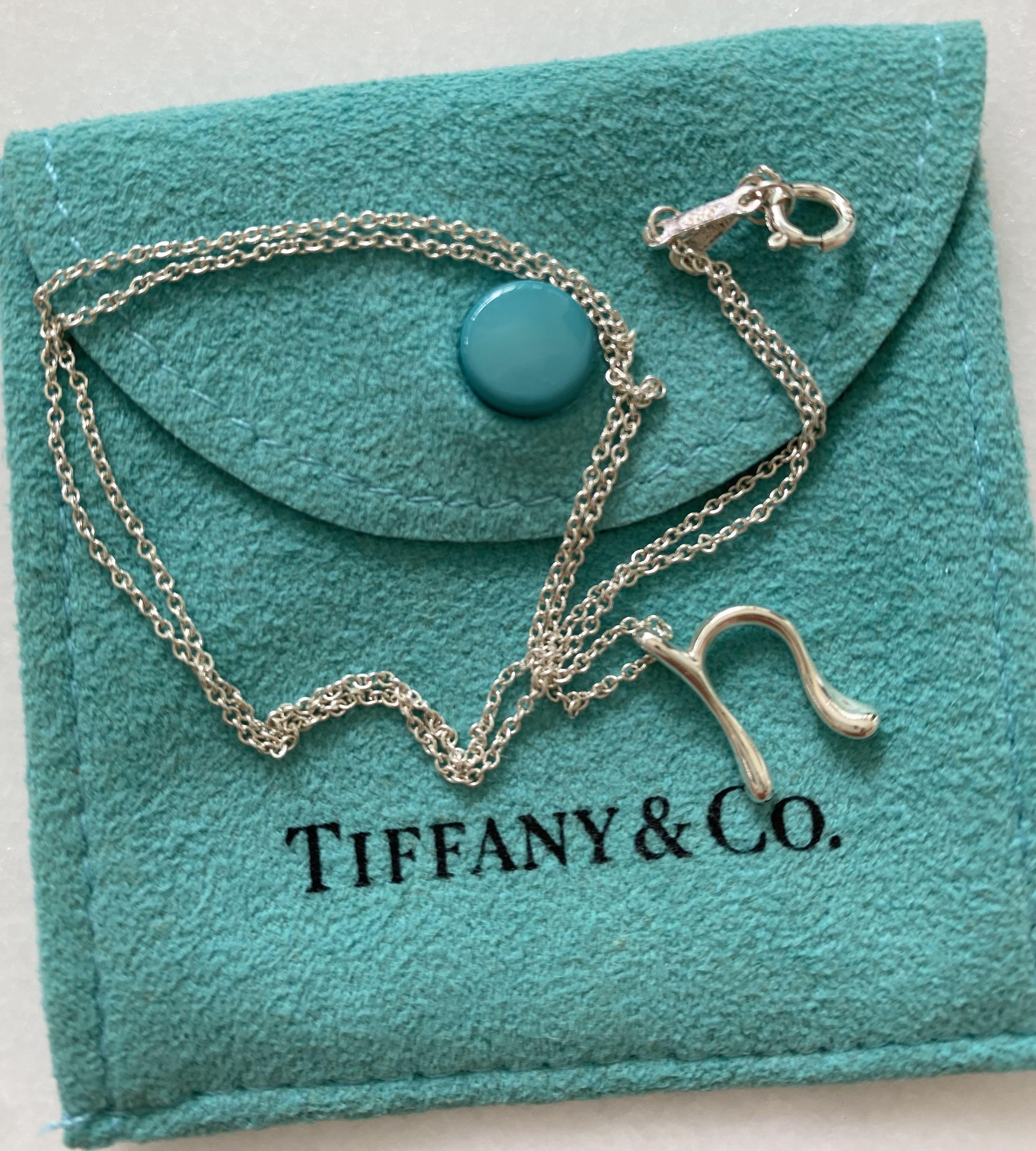 Tiffany and co alphabet necklace top
