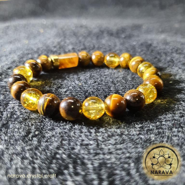 Citrine bracelet with tiger sign clearance