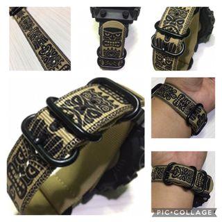TIKI GOD WATCH STRAP with 24mm width free G-Shock Adapters