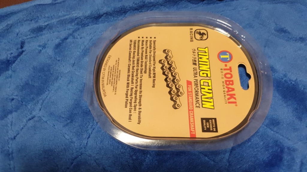 TOBAKI RACING TIMING CHAIN (LC135 / Y15ZR), Motorcycles, Motorcycle ...