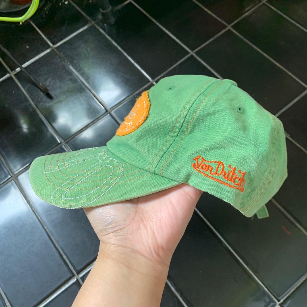 Topi Von Dutch Hijau, Fesyen Pria 