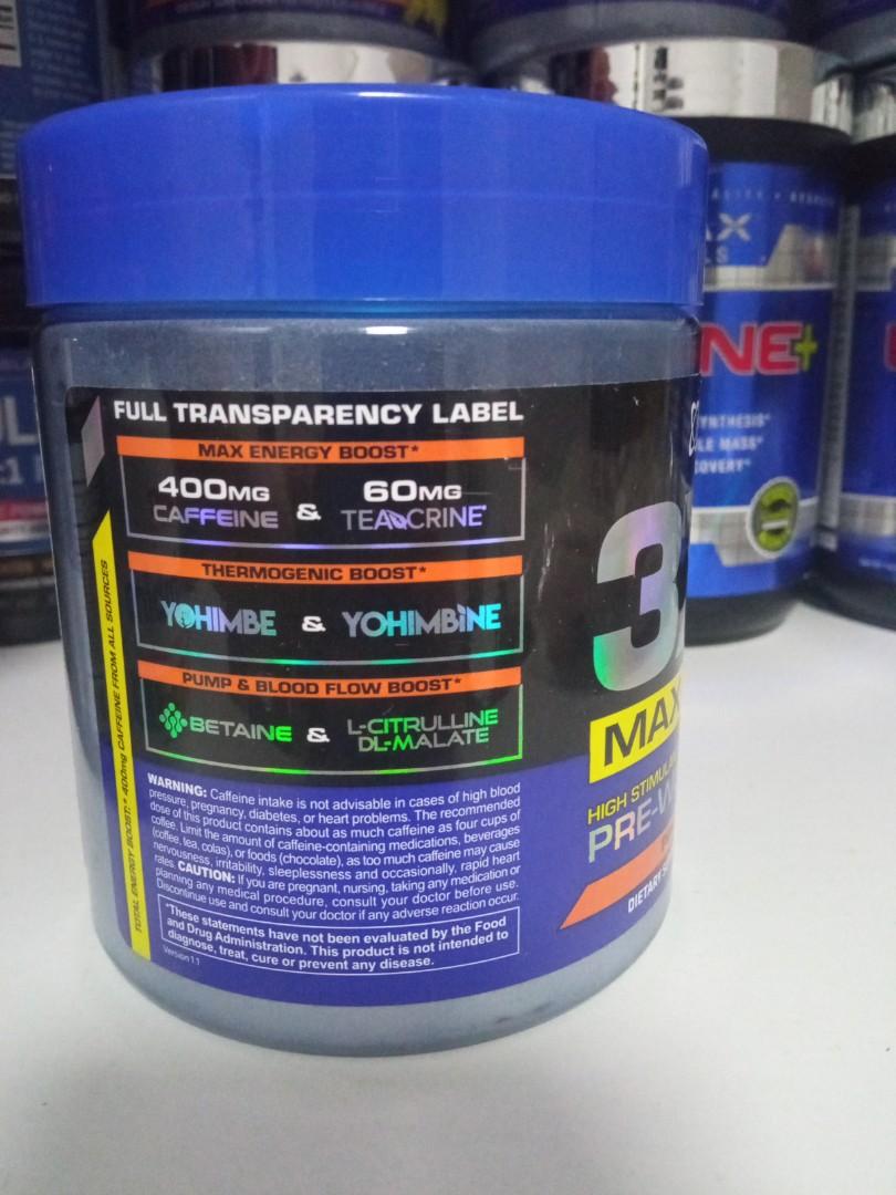 USN 3XT Pre workout 30s, Health & Nutrition, Health Supplements, Sports & Fitness Nutrition on