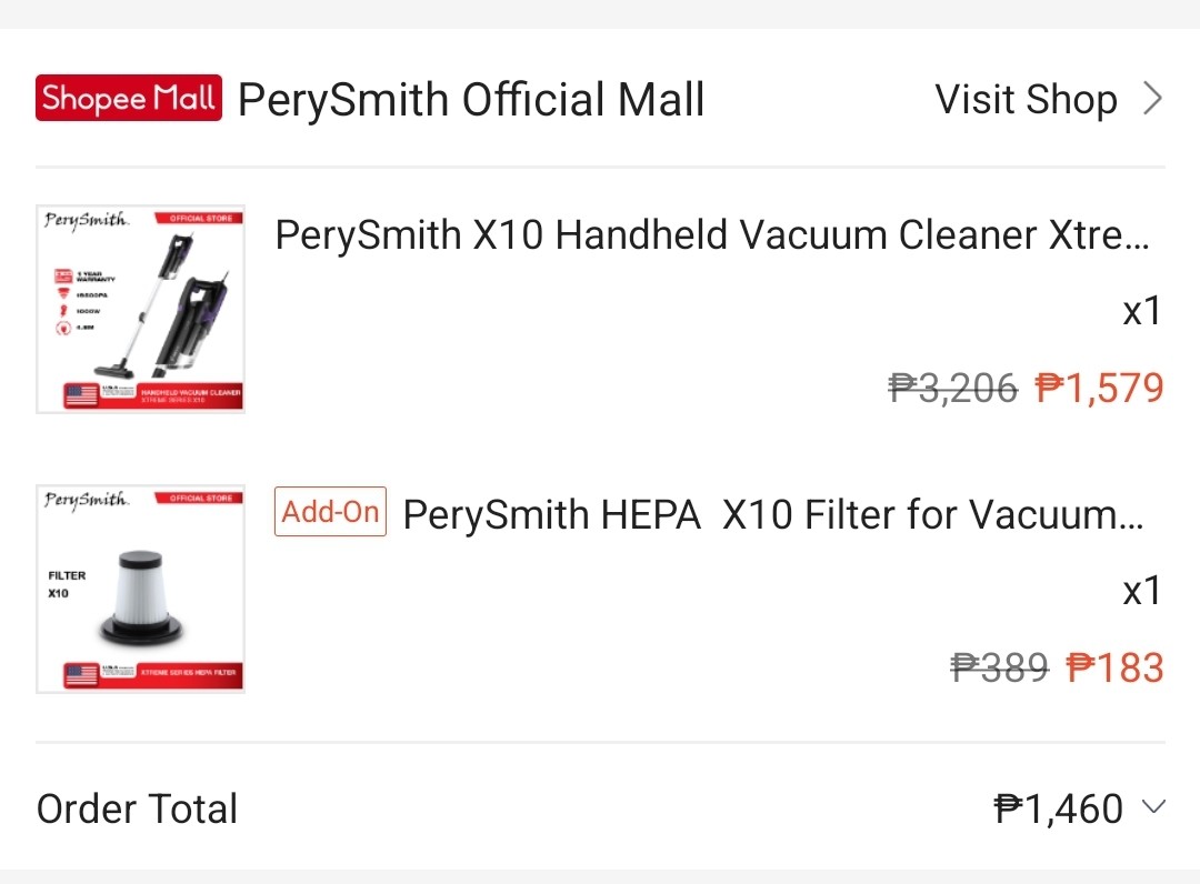 VACUUM CLEANER WITH HEPA X10 FILTER 