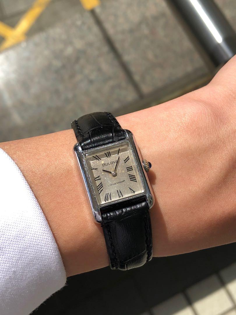 Vintage 60s Bulova Longchamp 手錶, 名牌, 手錶- Carousell