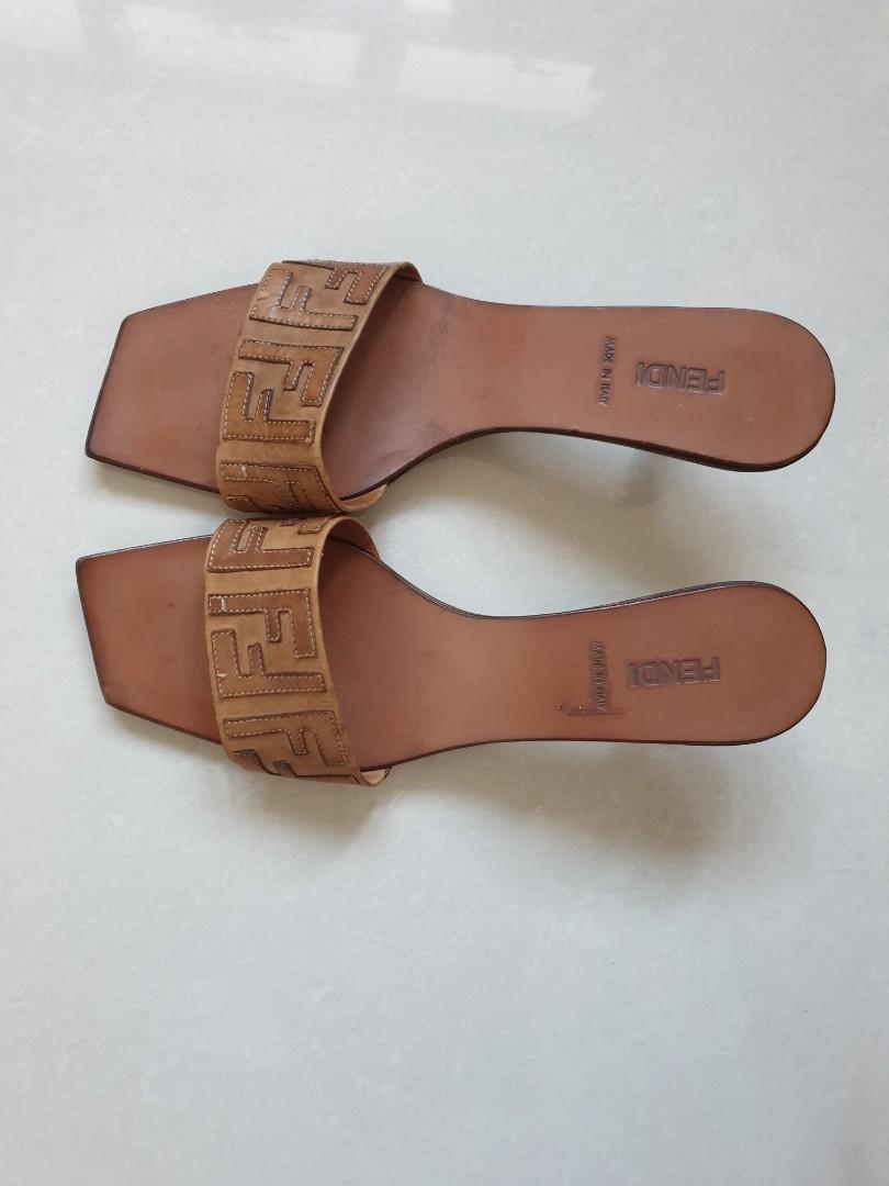 Vintage Auth Fendi FF Sandal Luxury Sneakers Footwear on Carousell