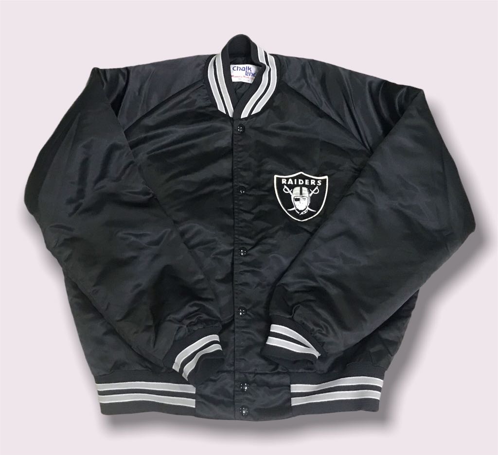 Vintage raiders varsity jacket by chalkline Men s Fashion Coats