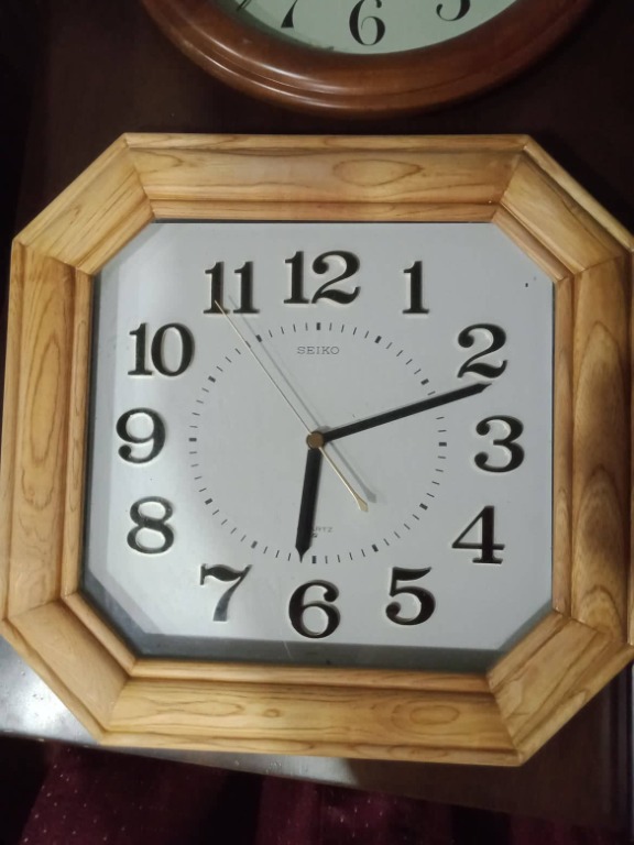 Vintage Seiko Clock For Sale, Furniture & Home Living, Home Decor