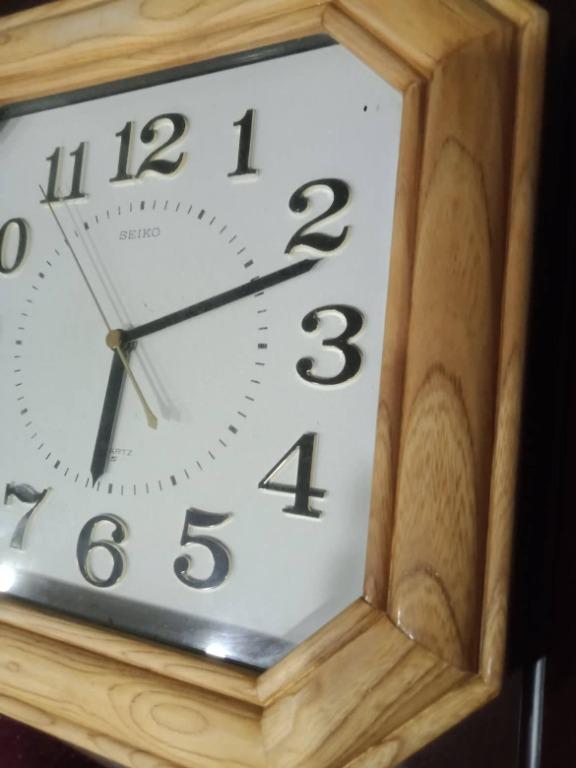 Vintage Seiko Clock For Sale, Furniture & Home Living, Home Decor