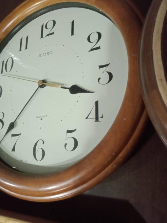 Vintage Seiko Clock For Sale, Furniture & Home Living, Home Decor