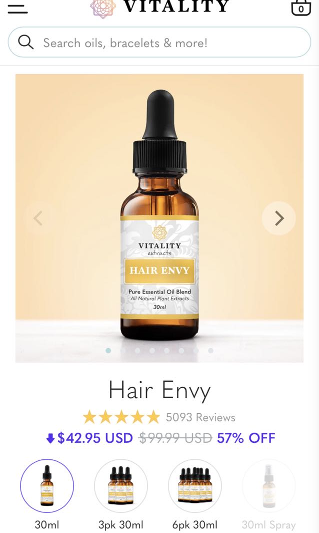Vitality extracts hair envy & healthy scalp, Beauty & Personal Care