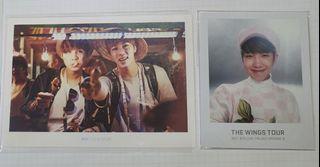 WTS/LFB bts rare pcs photocards yoonjin now 2 in thailand namjoon wings tour photocard yoongi jin seokjin